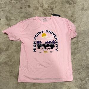 Pink High Point University T-Shirt ladies XL NWT